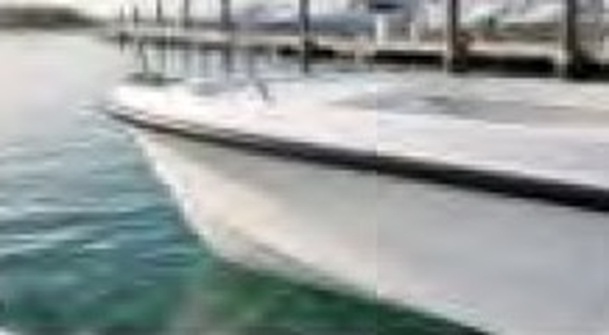 Gunwale rubber installed on boat
